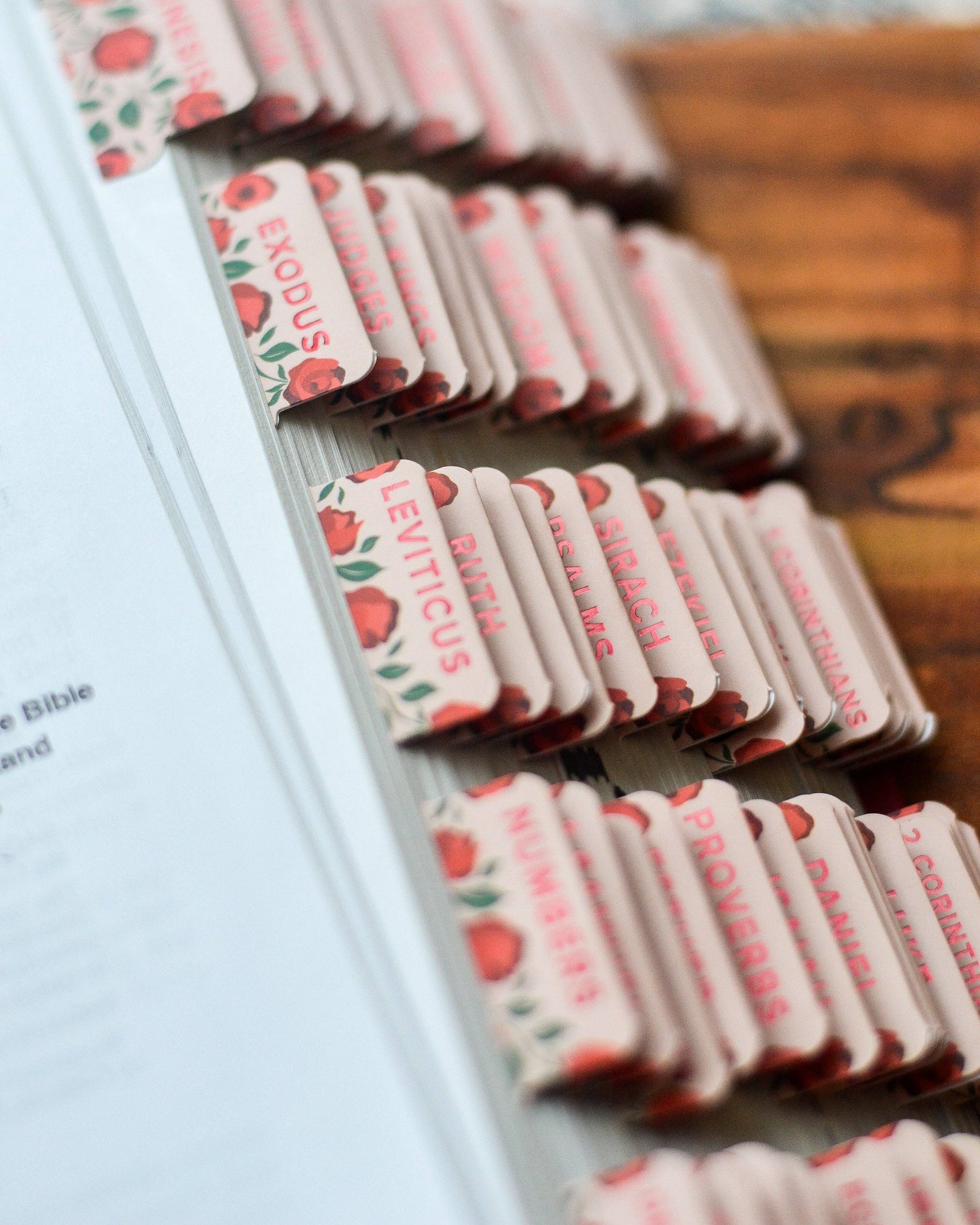 "Shower of Roses" Catholic Bible Tabs - Shepherd Me Shop
