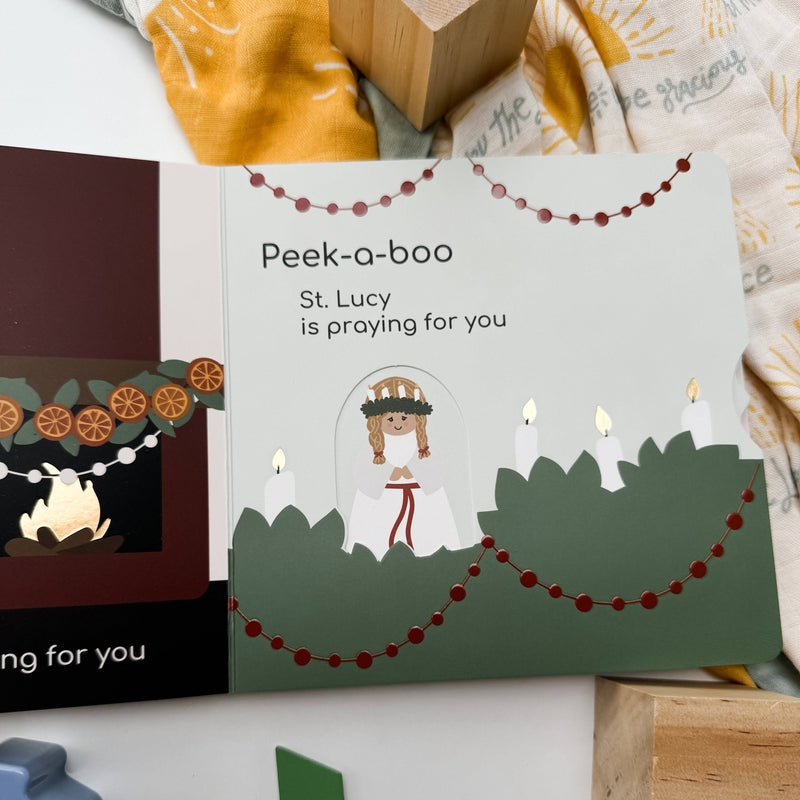 Peek-a-Boo Saints Board Book - Shepherd Me Shop