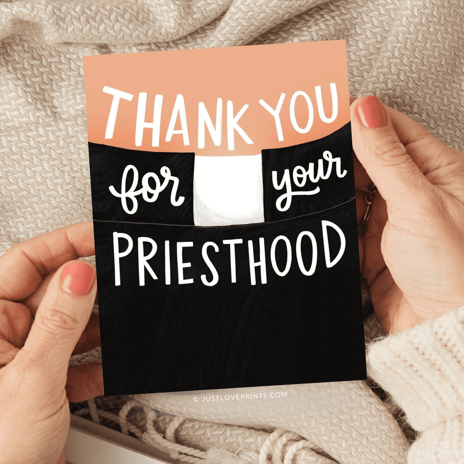 Thank You For Your Priesthood Greeting Card - Shepherd Me Shop