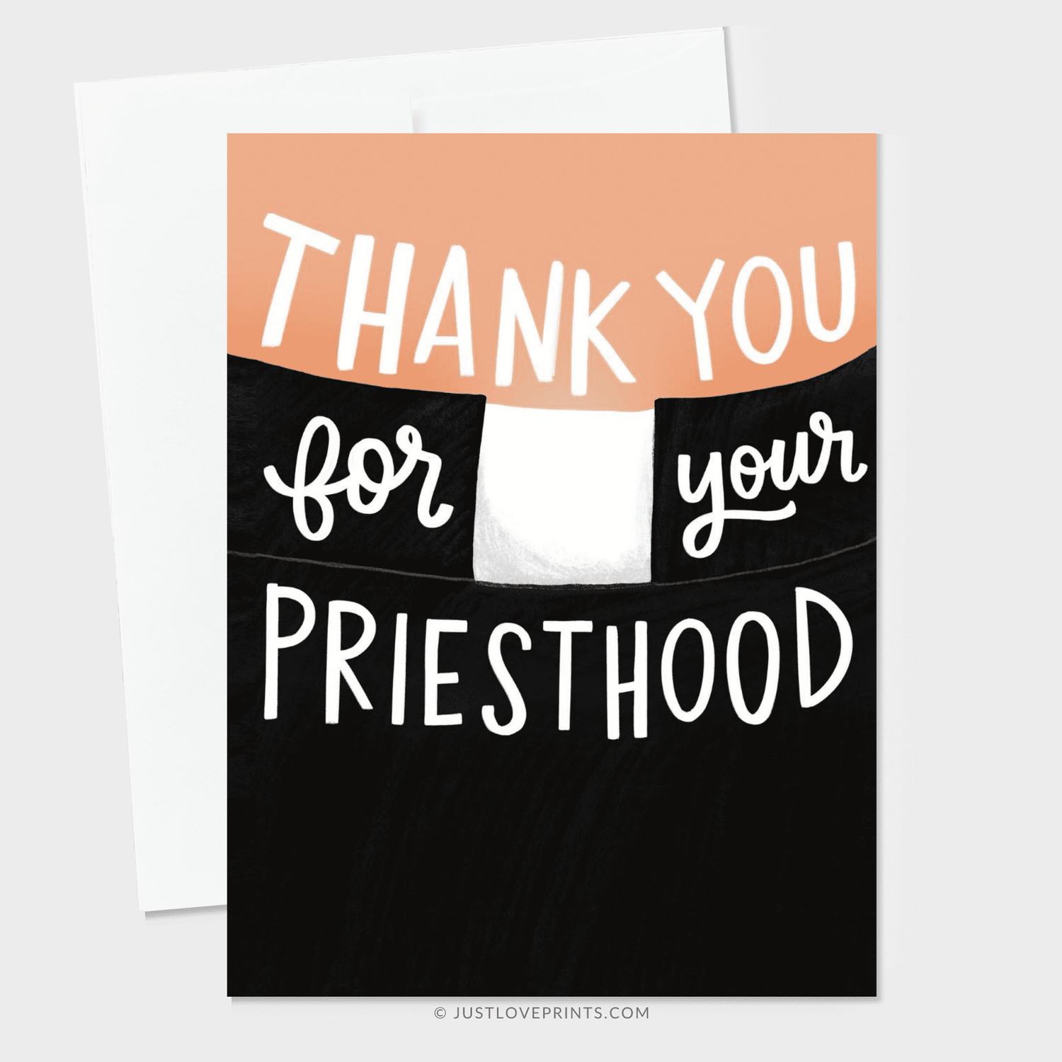 Thank You For Your Priesthood Greeting Card - Shepherd Me Shop