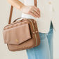 Bible Bag Crossbody: Mocha Bible Cover