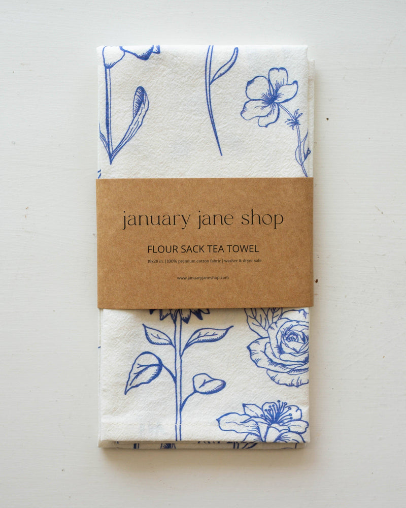 Fiat Floral Tea Towel