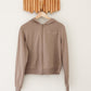 The Thérèse Catholic Zip-Up Sweatshirt – Inspired by St. Thérèse of Lisieux: Tan - Shepherd Me Shop