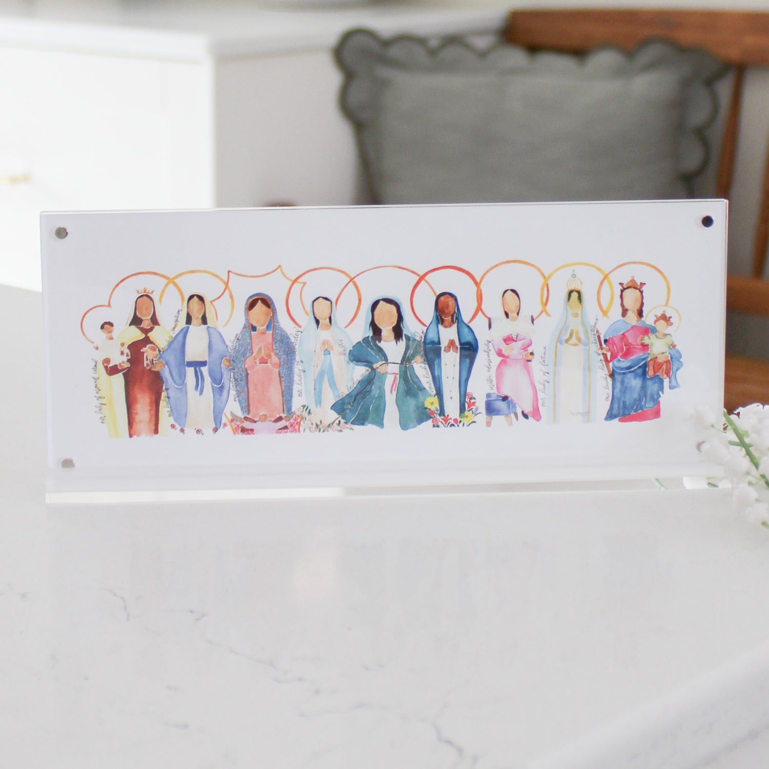 Many Mary Acrylic Framed Print