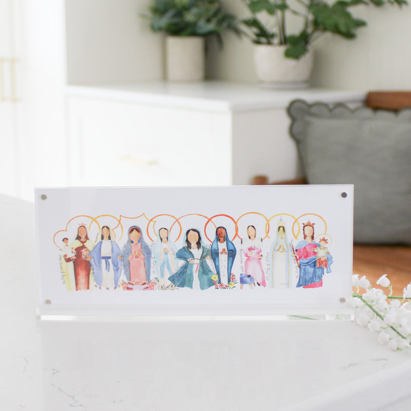 Many Mary Acrylic Framed Print - Shepherd Me Shop