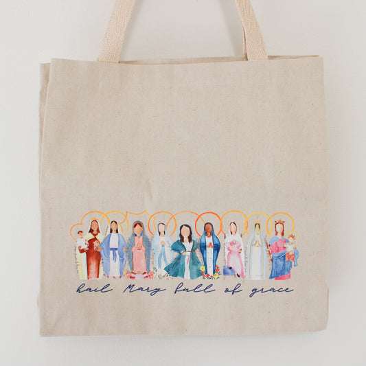 Many Mary Canvas Tote Bag