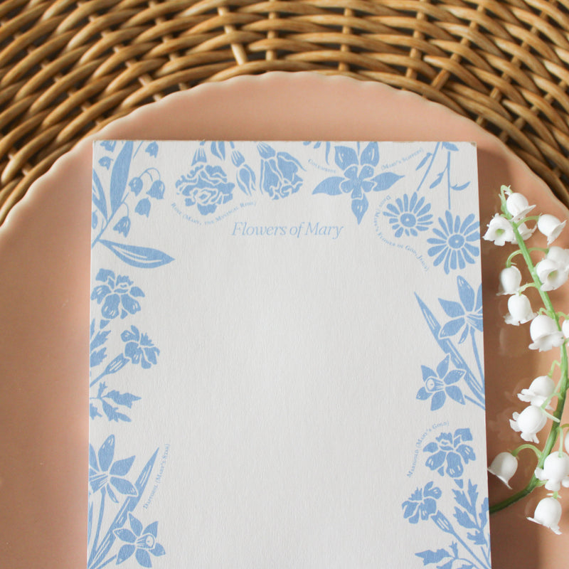 Flowers of Mary Notepad - Shepherd Me Shop