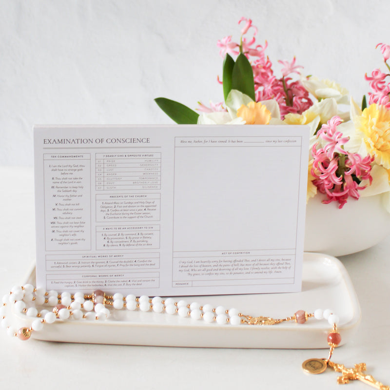Confession Prep Notepad: Guided Examination of Conscience - Shepherd Me Shop