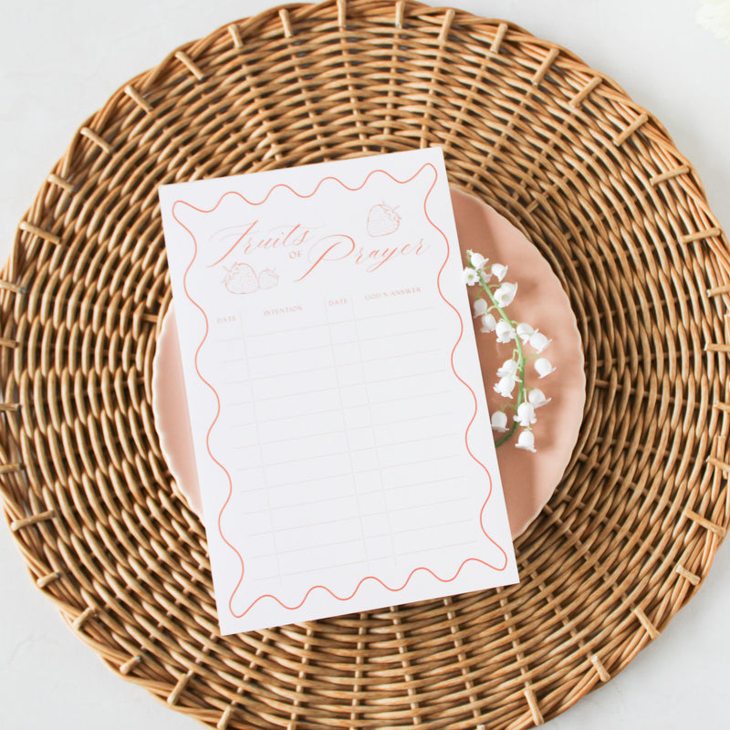 Fruits of Prayer Notepad - Shepherd Me Shop