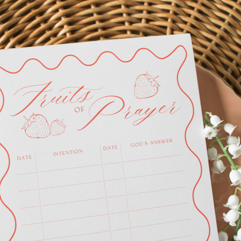 Fruits of Prayer Notepad - Shepherd Me Shop