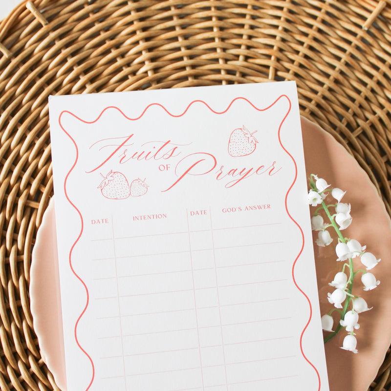 Fruits of Prayer Notepad - Shepherd Me Shop