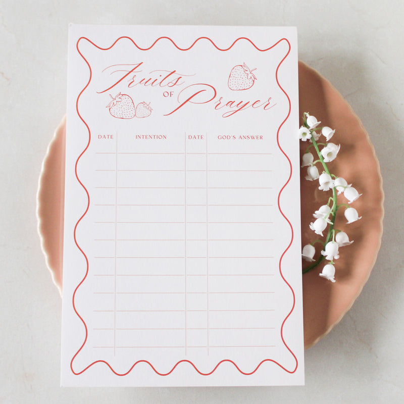 Fruits of Prayer Notepad - Shepherd Me Shop