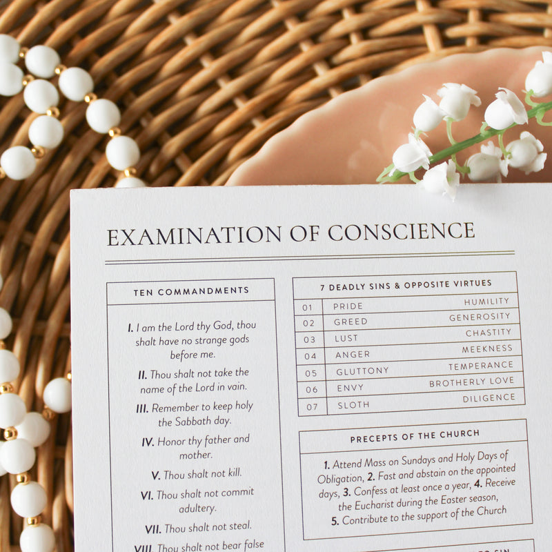 Confession Prep Notepad: Guided Examination of Conscience - Shepherd Me Shop