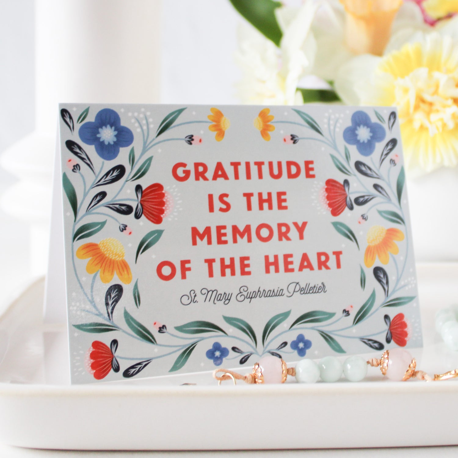 Catholic Thank You Greeting Card