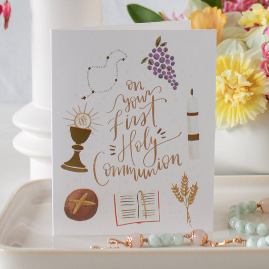 First Holy Communion Greeting Card