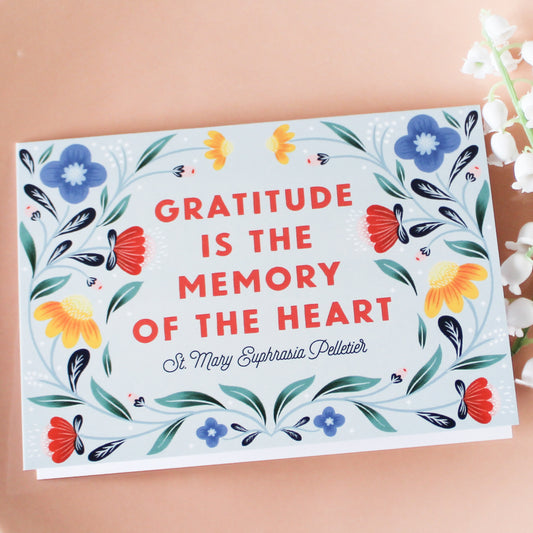 Catholic Thank You Greeting Card