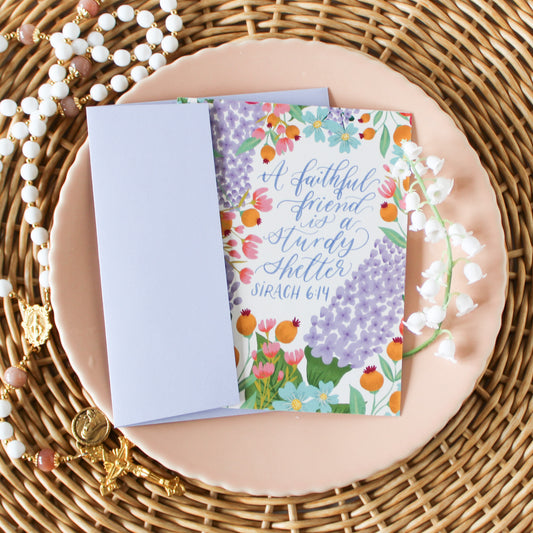 Catholic Friendship Greeting Card