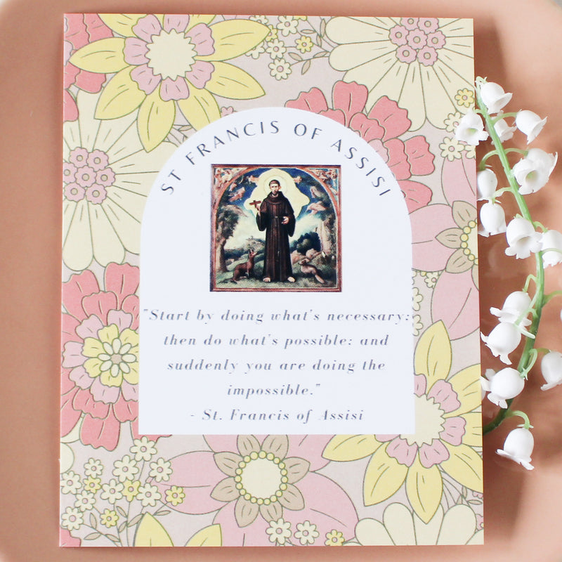 St. Francis of Assisi Prayer Card - Shepherd Me Shop