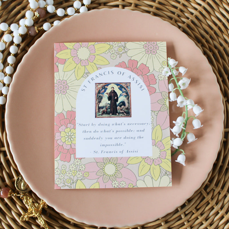St. Francis of Assisi Prayer Card - Shepherd Me Shop