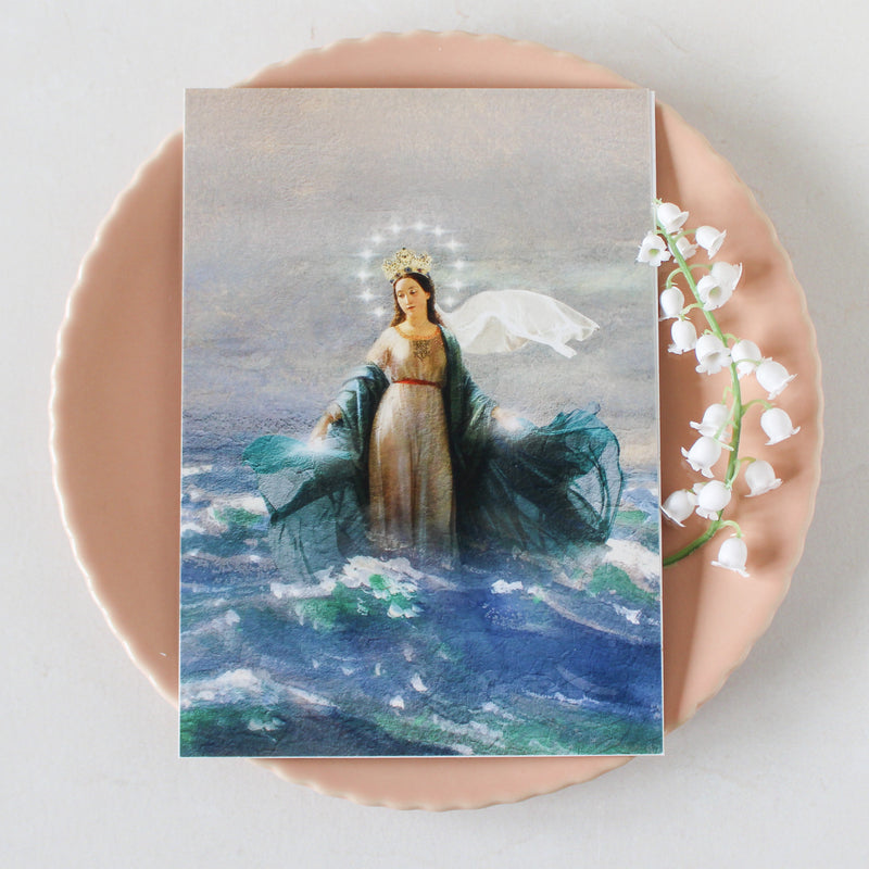 Stella Maris Catholic Art Print – Our Lady Star of the Sea - Shepherd Me Shop