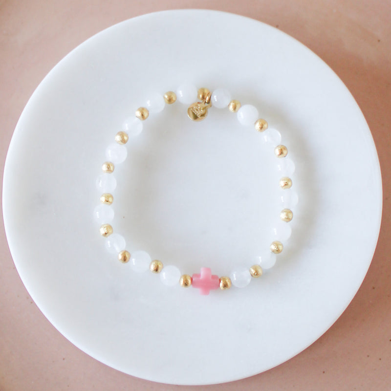 Pink Cross Bracelet - Shepherd Me Shop