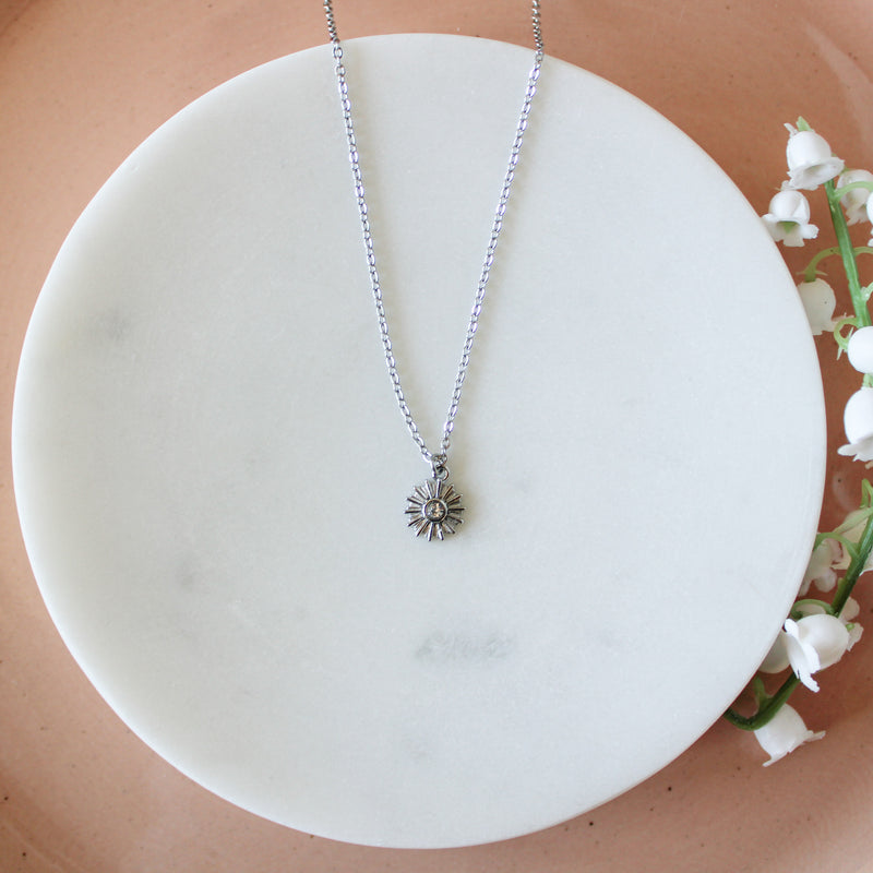 Monstrance Eucharist Necklace: Sterling Silver - Shepherd Me Shop