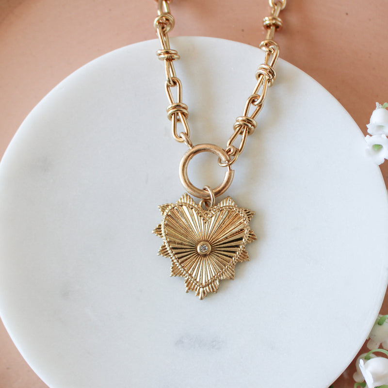 God’s Love Catholic Gold Necklace - Shepherd Me Shop