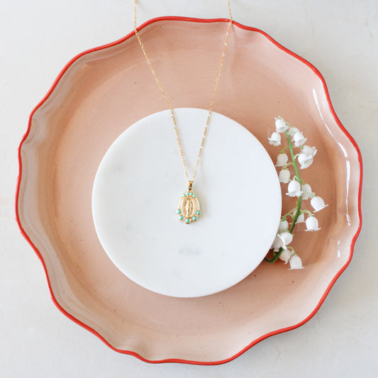 Mary Medallion - Turquoise