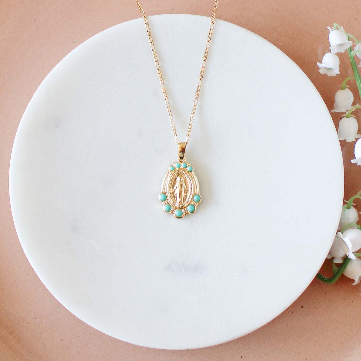 Mary Medallion - Turquoise