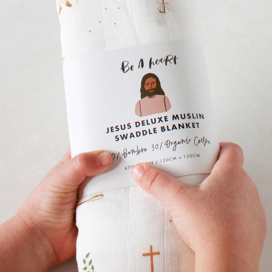 Jesus Muslin Swaddle Blanket - Shepherd Me Shop