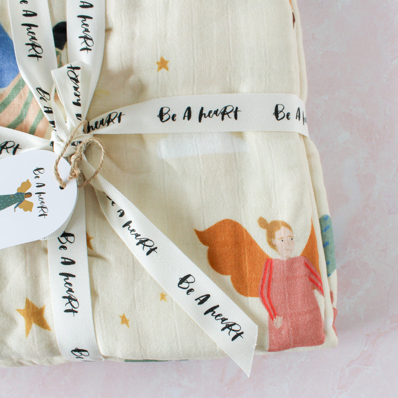 Guardian Angels Deluxe Muslin Baby Blanket Quilt - Shepherd Me Shop