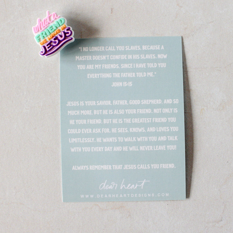 What A Friend We Have In Jesus Shoe Charm - Shepherd Me Shop