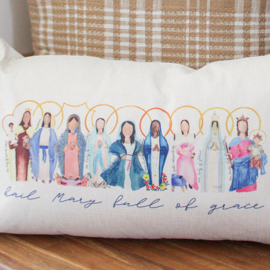 Many Mary Lumbar Pillow