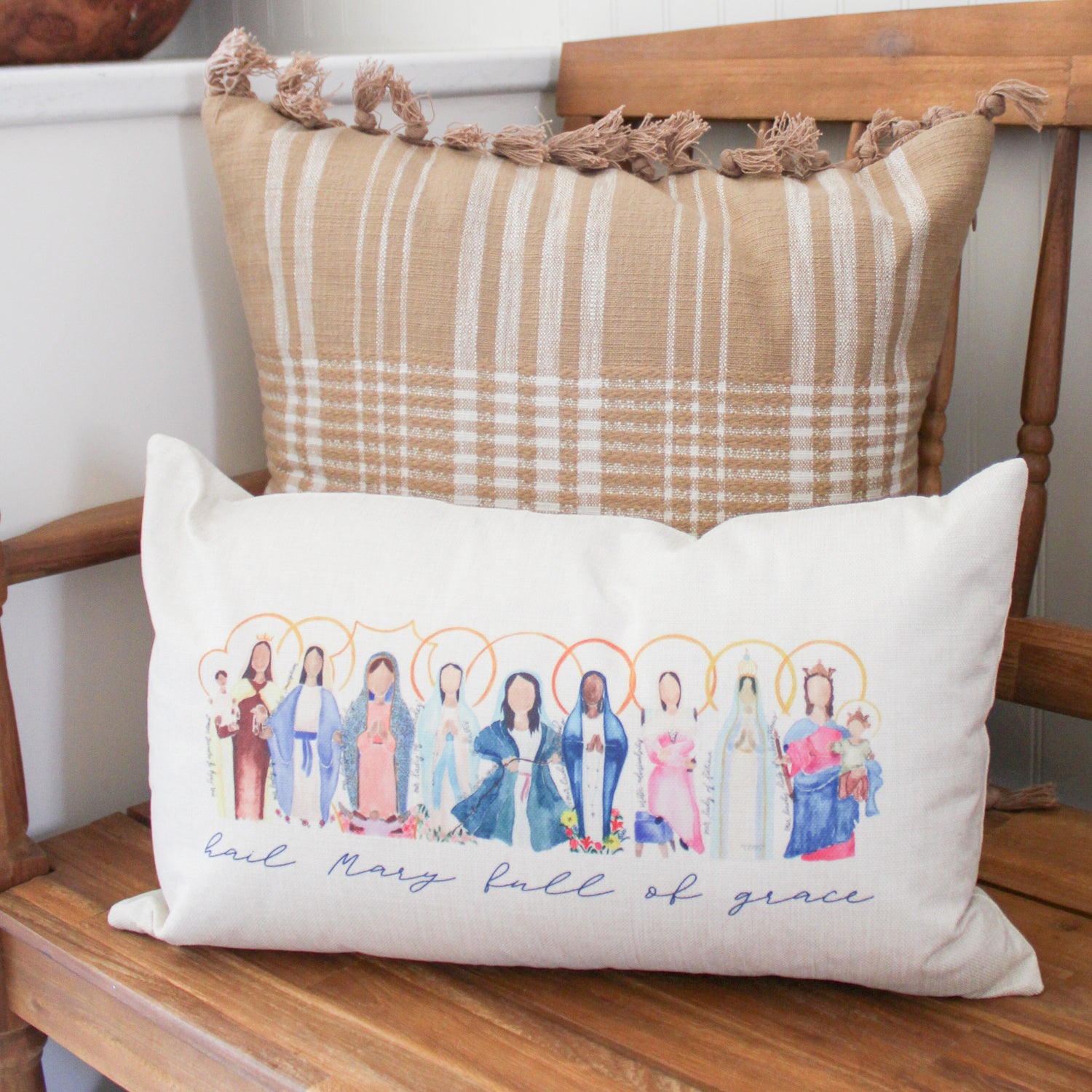 Many Mary Lumbar Pillow