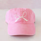 Our Lady, Undoer of Knots Bow Embroidered Baseball Cap - Light Pink - Shepherd Me Shop
