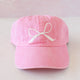 Our Lady, Undoer of Knots Bow Embroidered Baseball Cap - Light Pink - Shepherd Me Shop