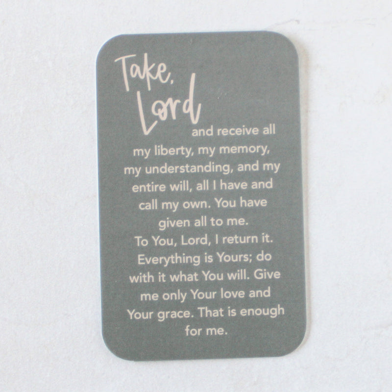 Suscipe Prayer Card – St. Ignatius’ Prayer of Surrender - Shepherd Me Shop