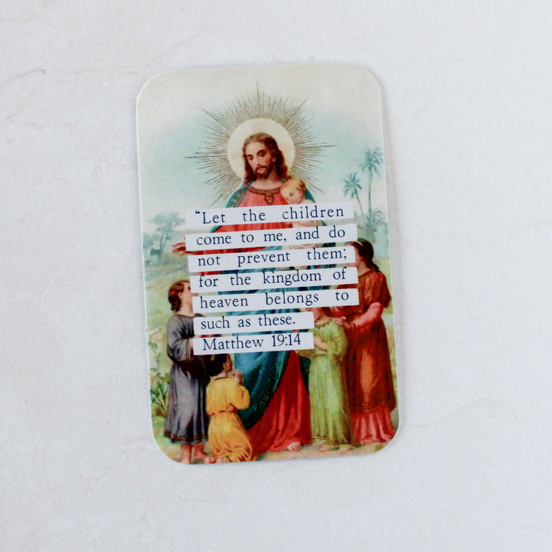 Prayer for Taking Children to Holy Mass Prayer Card - Shepherd Me Shop