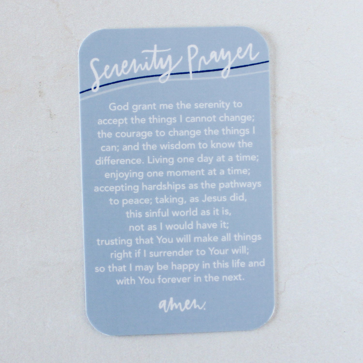 Serenity Prayer Card - Shepherd Me Shop