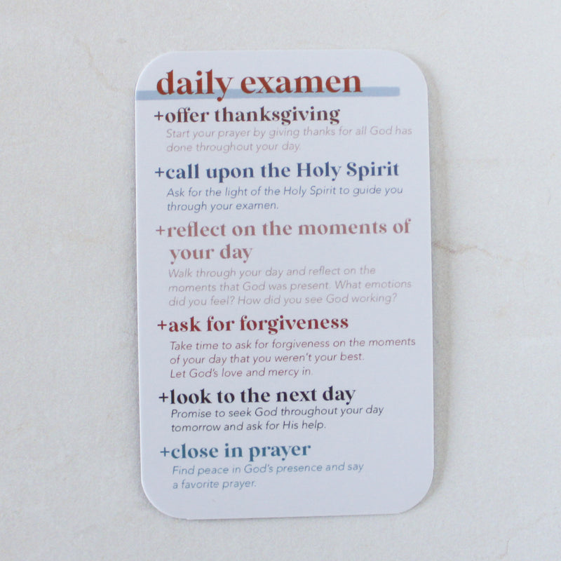 Daily Examen of Conscience Prayer Card - Shepherd Me Shop