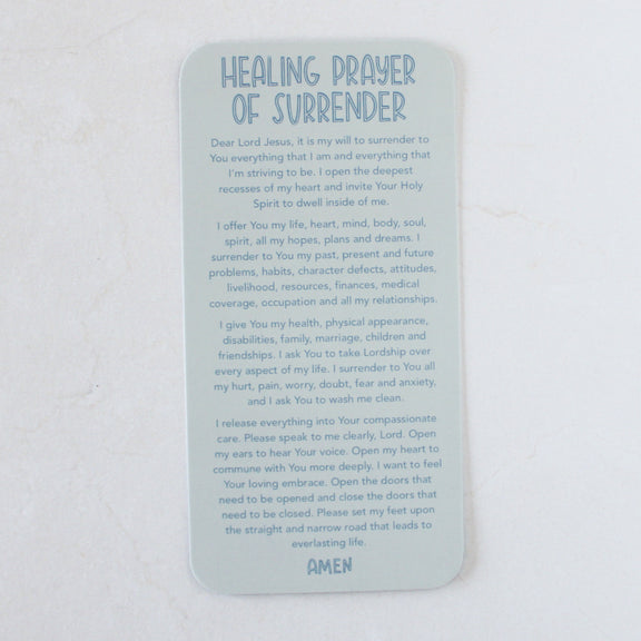 Healing Prayer of Surrender Prayer Card - Shepherd Me Shop