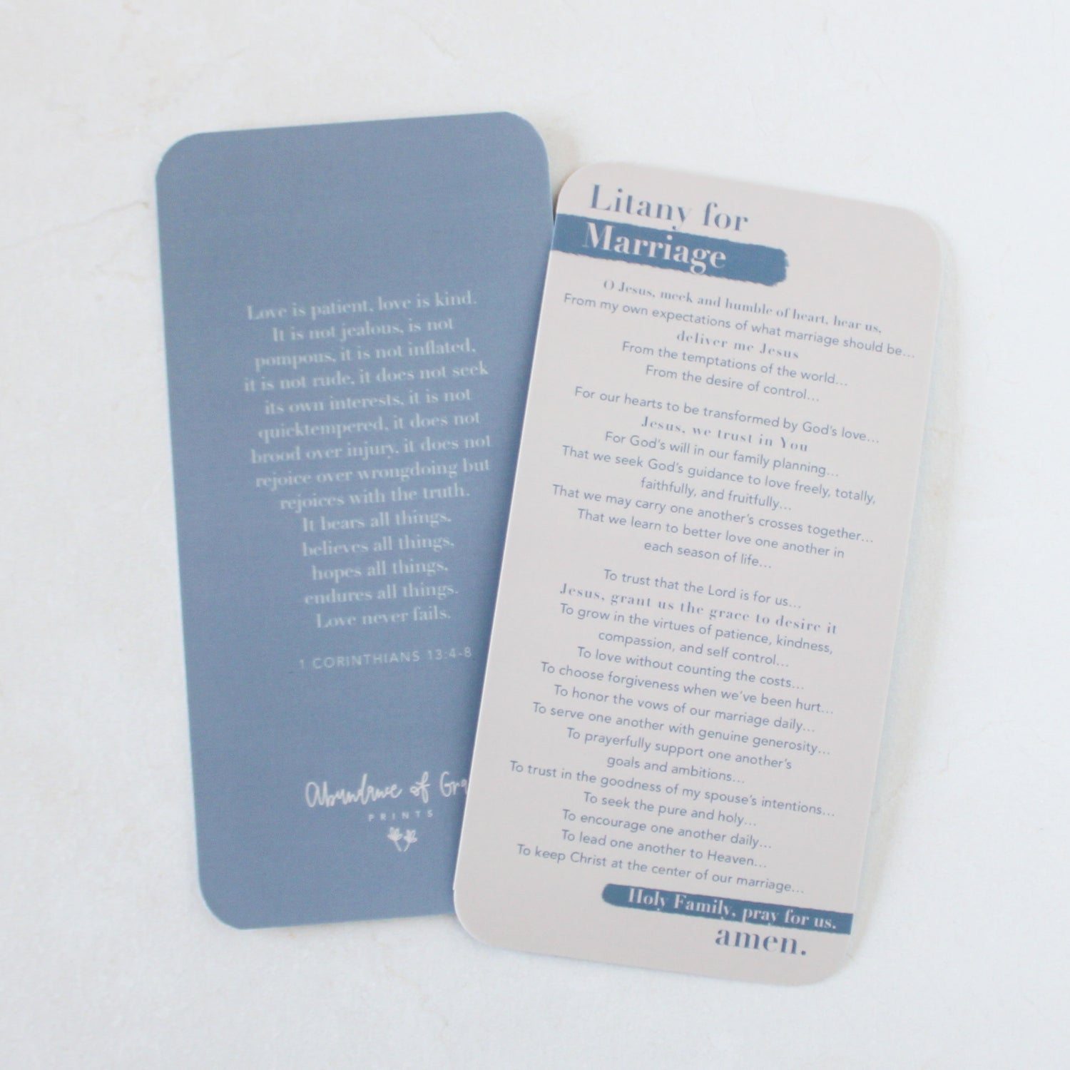 Litany for Marriage Prayer Card - Shepherd Me Shop