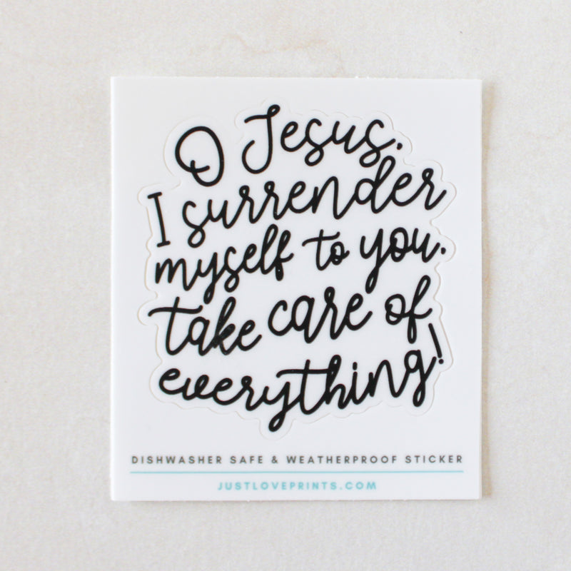 Surrender Vinyl Sticker - Shepherd Me Shop