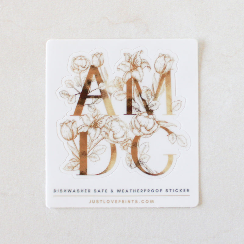 AMDG Vinyl Sticker - Shepherd Me Shop