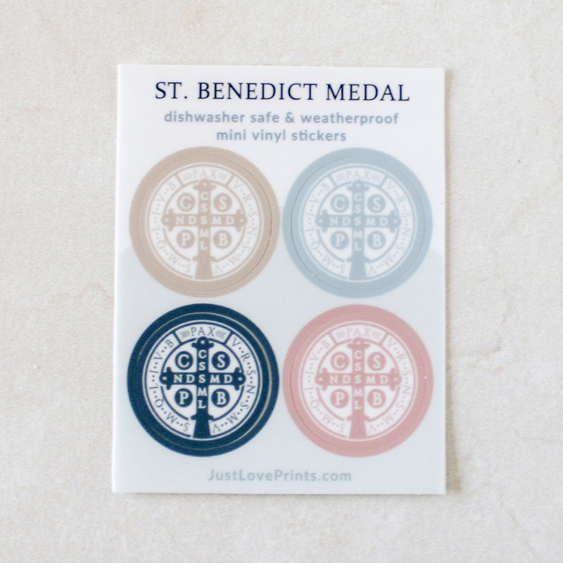 St. Benedict Medal Sticker Set - Shepherd Me Shop