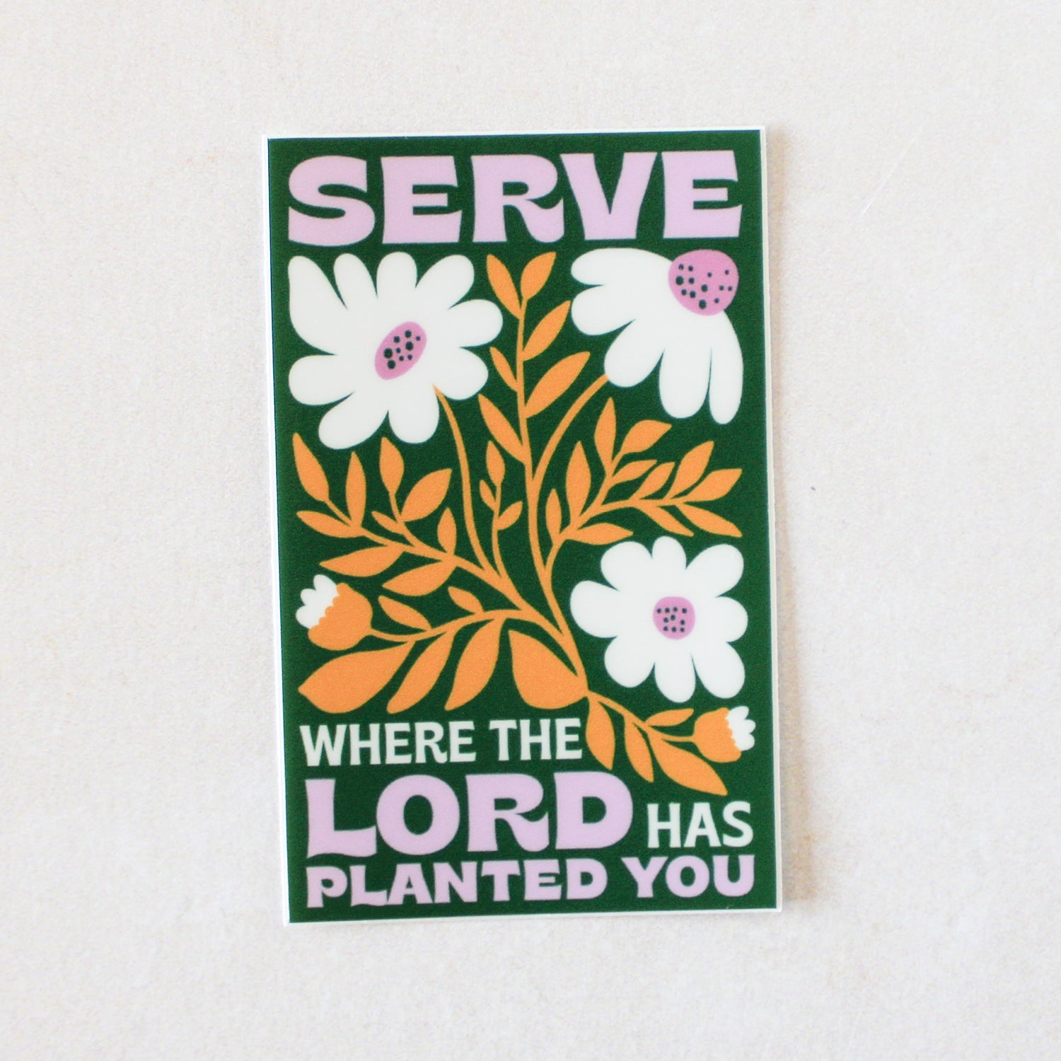 Bloom in Faith Sticker - Catholic Floral - Shepherd Me Shop