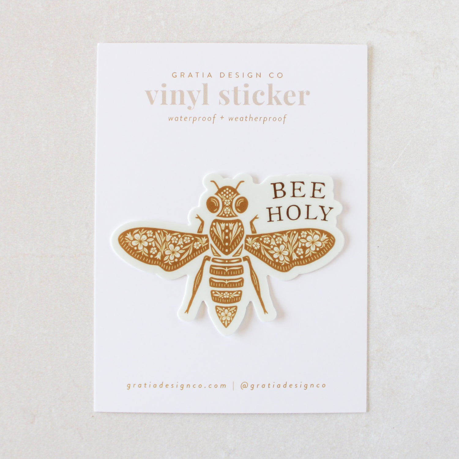 Bee Holy Vinyl Sticker - Shepherd Me Shop