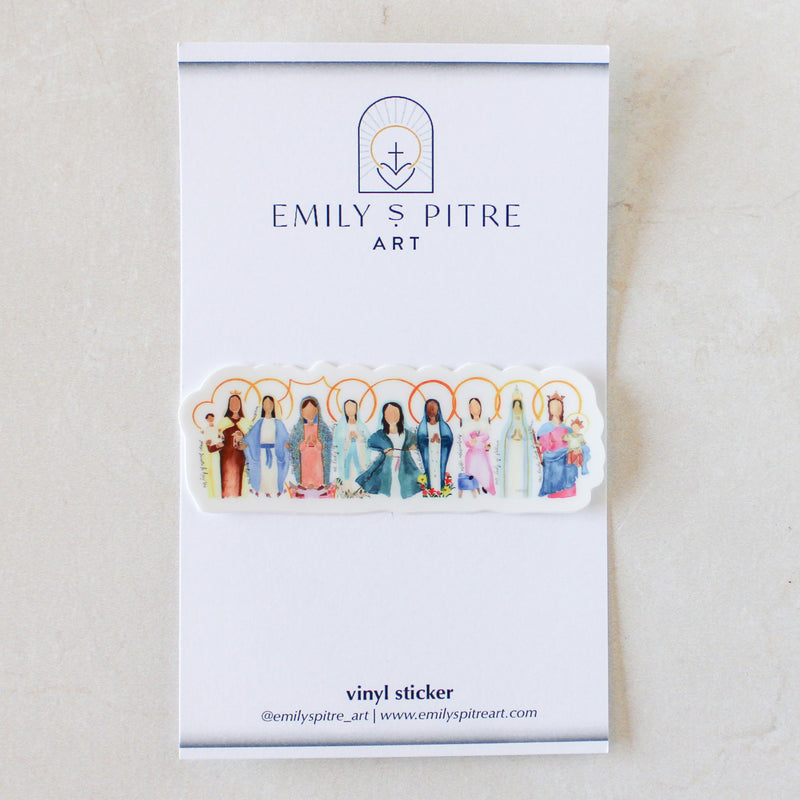 Many Mary Vinyl Sticker - Shepherd Me Shop