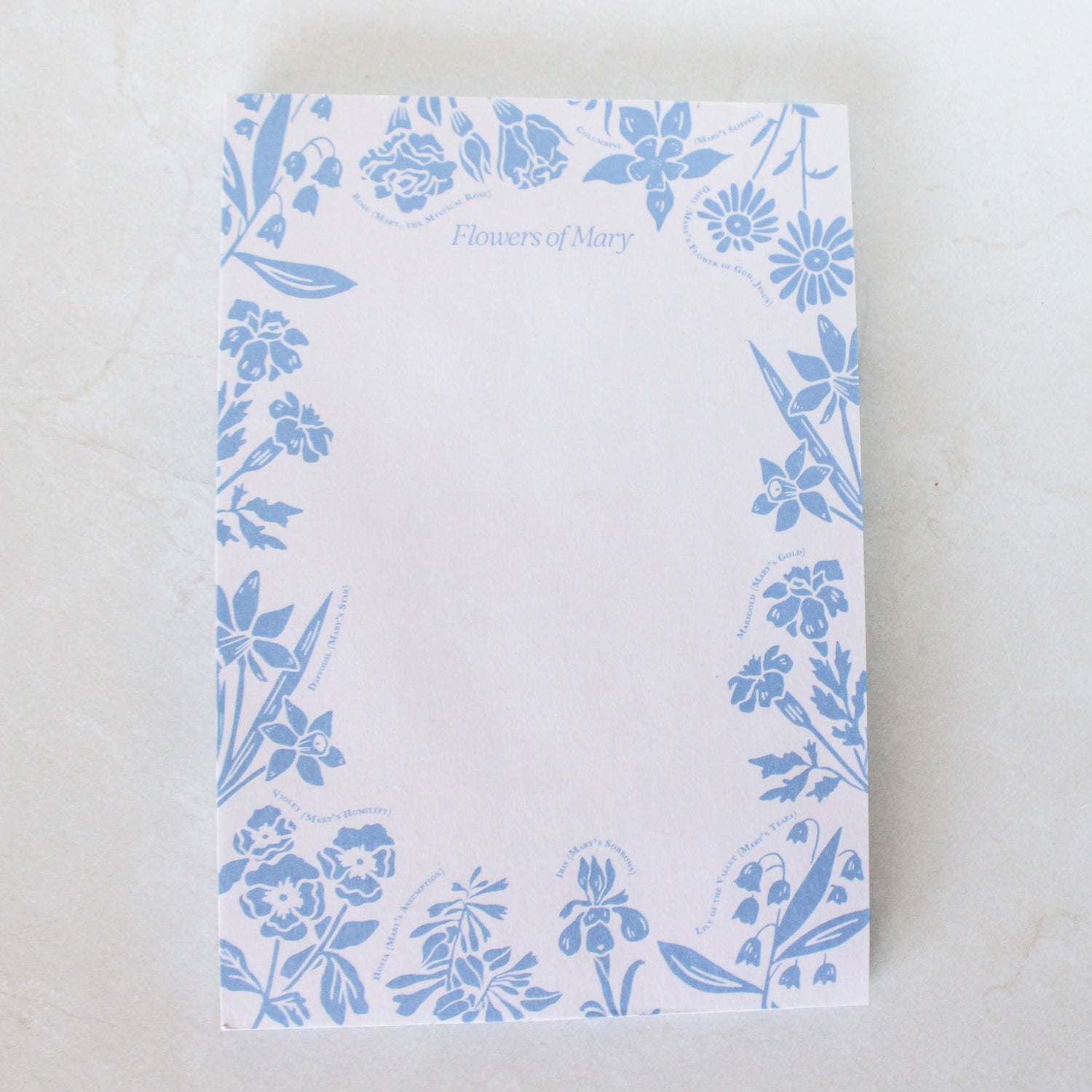 Flowers of Mary Notepad - Shepherd Me Shop