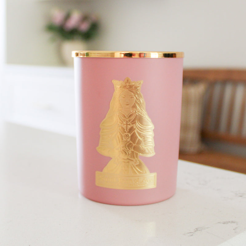 Saint Joan of Arc Candle: Jasmine and Oud